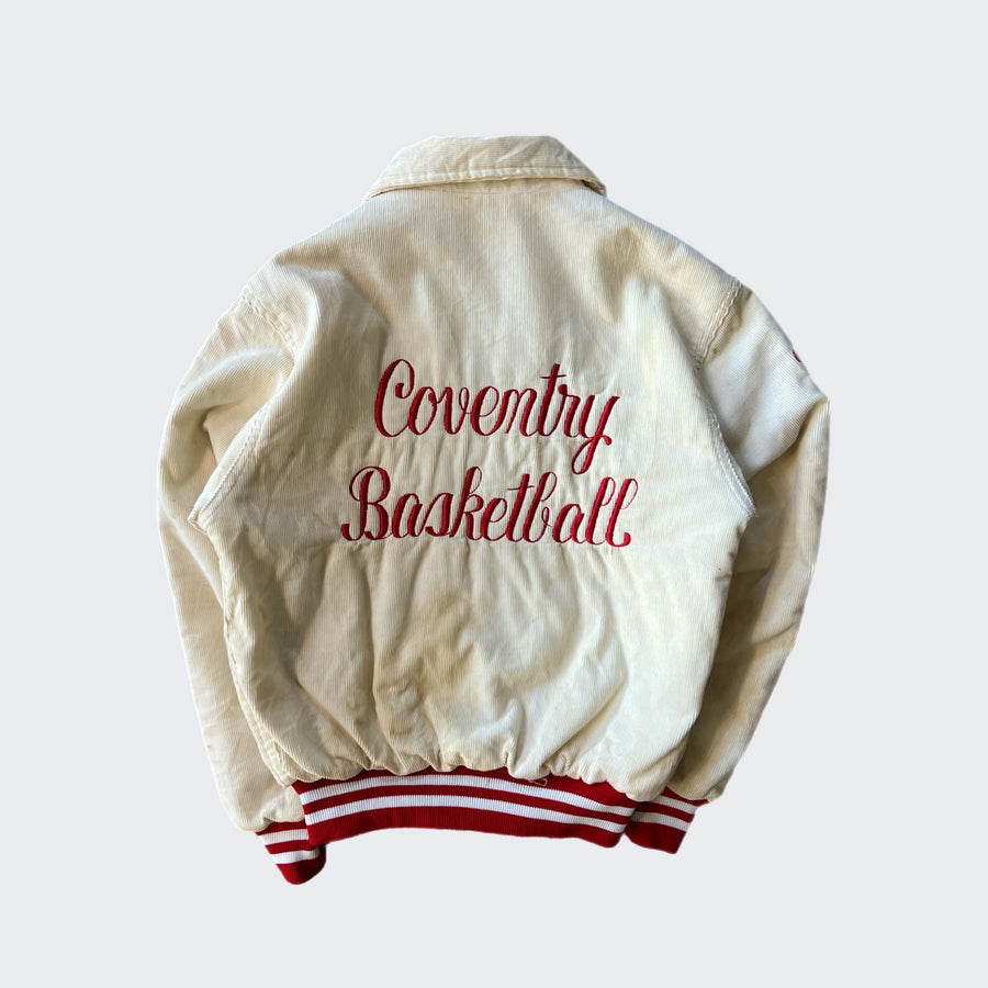 1960's Corduroy Varsity Coventry Basketball - Made in USA - ( S )