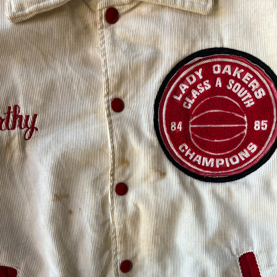 1960's Corduroy Varsity Coventry Basketball - Made in USA - ( S )