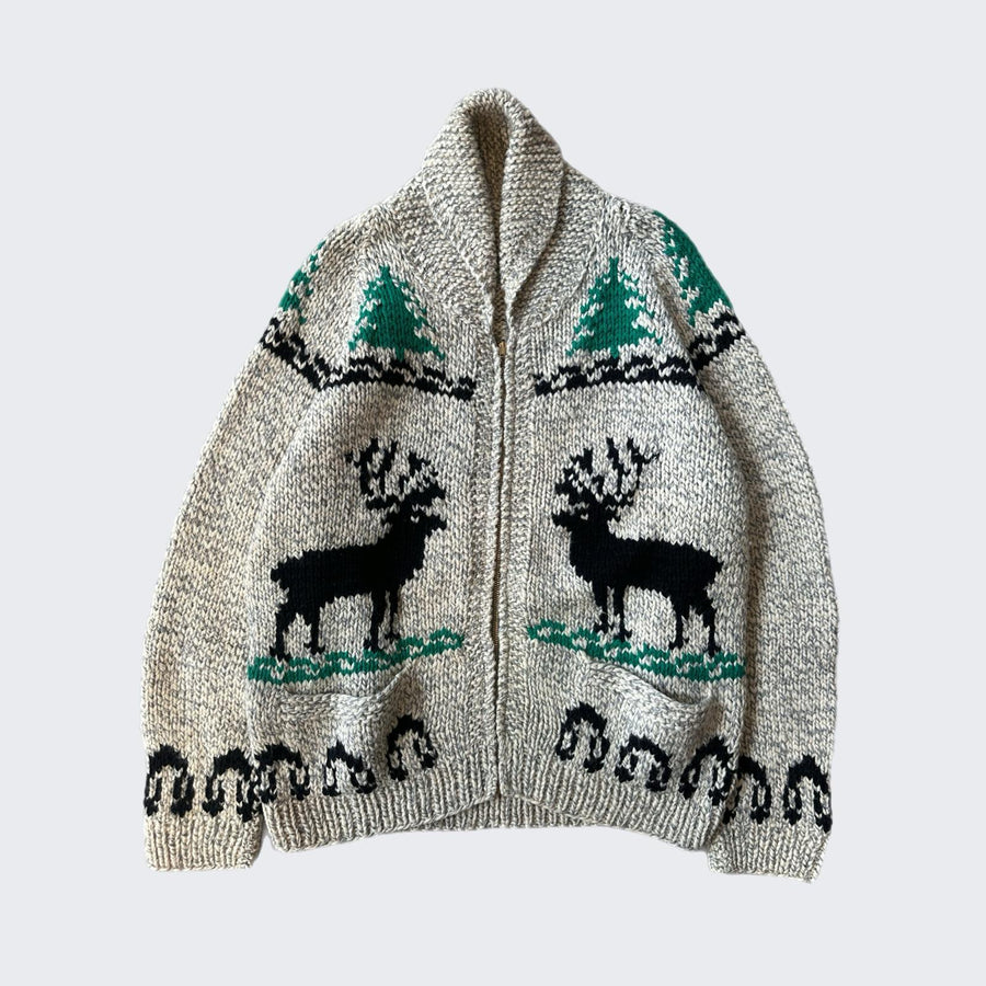 1960's Handmade Cowichan Reindeer - Made in Canada - ( XXL )