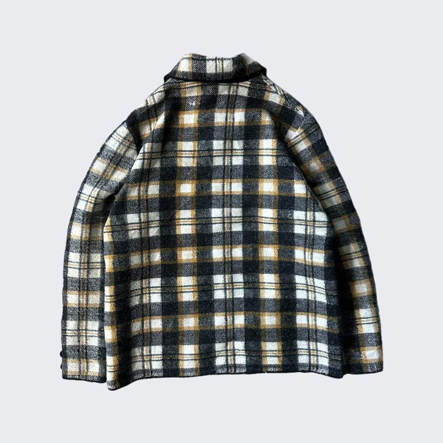 1970's Wool Plaid Reversible Jacket - ( L )