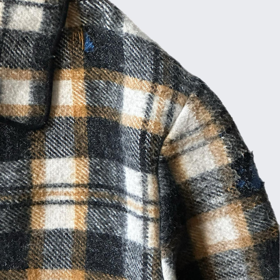 1970's Wool Plaid Reversible Jacket - ( L )