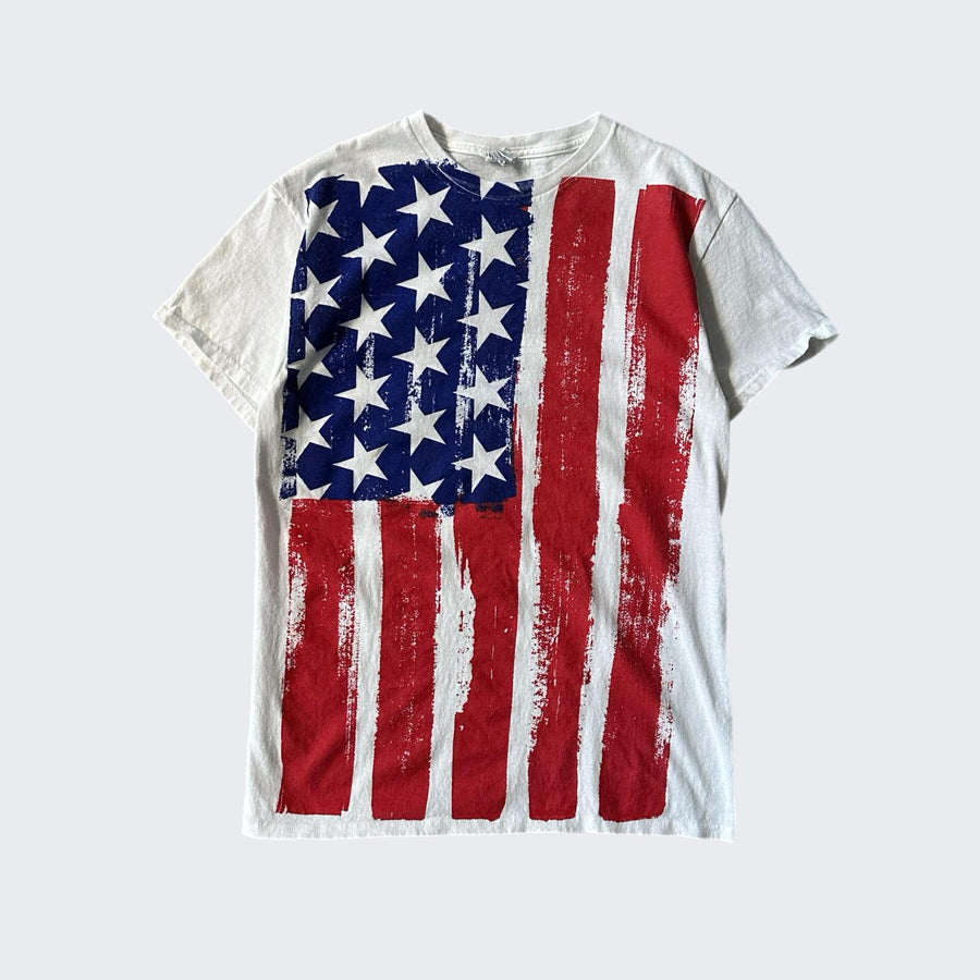 Heavy Cotton USA Flag Tee - Made in Honduras - ( S )