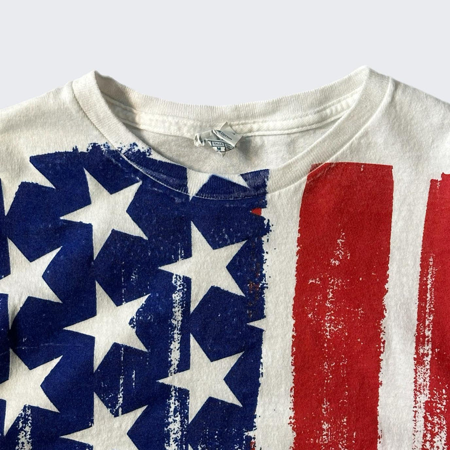 Heavy Cotton USA Flag Tee - Made in Honduras - ( S )